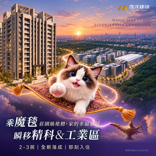 【茂洋馥域】|地標級莊園計劃|全新落成,乘上神奇魔毯,通勤就在彈指之間